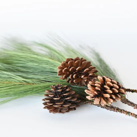 Long Needle Pine Spray Christmas Greenery {6}