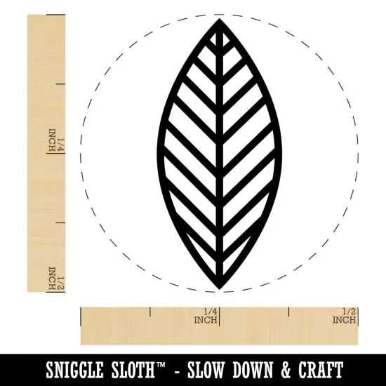 Cute Leaf Self-Inking Rubber Stamp for Stamping Crafting Planners UV {1}
