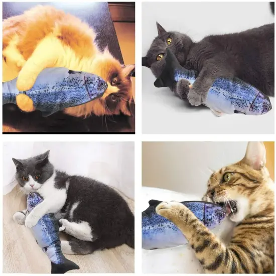 Kitcheniva Toy Fish Dancing Realistic Interactive Cat Kicker Pet Gift {5}