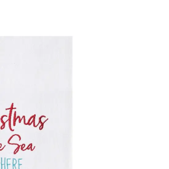 Christmas By The Sea Flour Sack Kitchen Dishtowel {4}