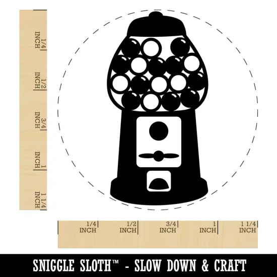 Gumball Machine Rubber Stamp for Stamping Crafting Planners {1}