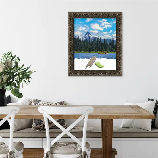 Intaglio Embossed Black Wood Picture Frame, Photo Frame, Art Frame {1}