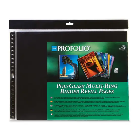 Itoya PolyGlass Refill Page Pack - 14" x 11", Landscape, Pkg of 10 {1}