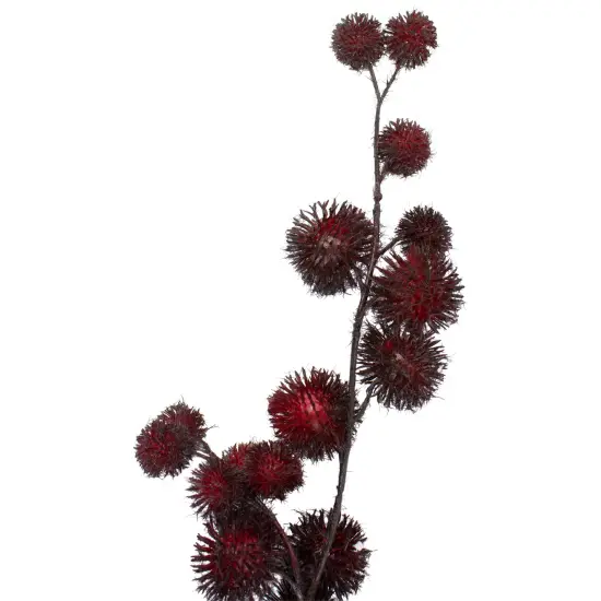 Northlight Artificial Weeping Thistle Christmas Spray - 41" - Red {3}