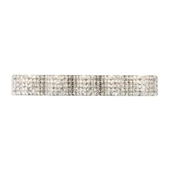 Ollie 5 light Chrome and Clear Crystals wall sconce {1}