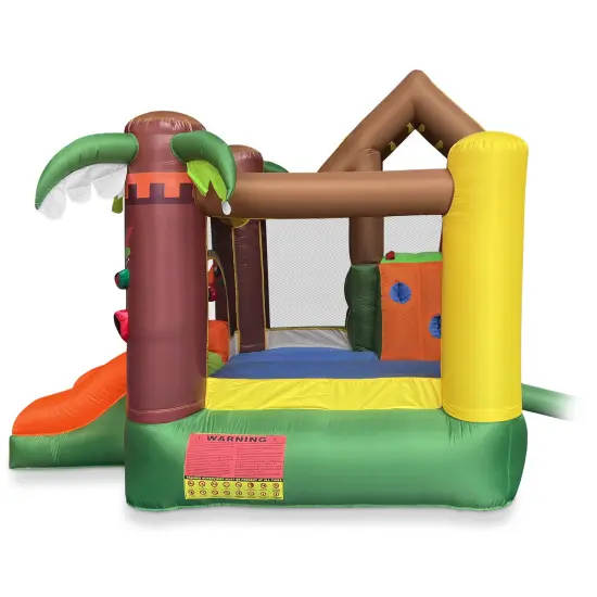 Cloud 9 Inflatable Jungle Bounce House with Blower, Bouncer for Kids with Two Slides, Jumping Area, and Ball Pit {4}