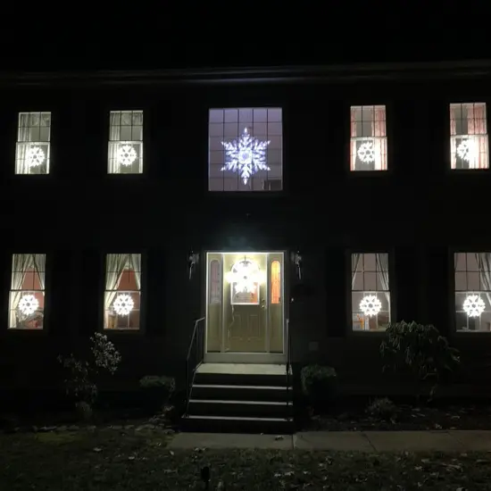 Northlight LED Lighted Twinkling Snowflake Christmas Outdoor Decoration - 47" - Cool White {5}