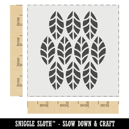 Leaf Pattern Wall Cookie DIY Craft Reusable Stencil {6}