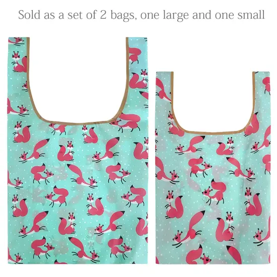 Wrapables JoliBag Collection Reusable Shopping Bag (Set of 2) Squirrels {3}
