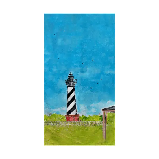 Betsy Drake Hatteras Lighthouse, NC Beach Towel Multicolor {1}