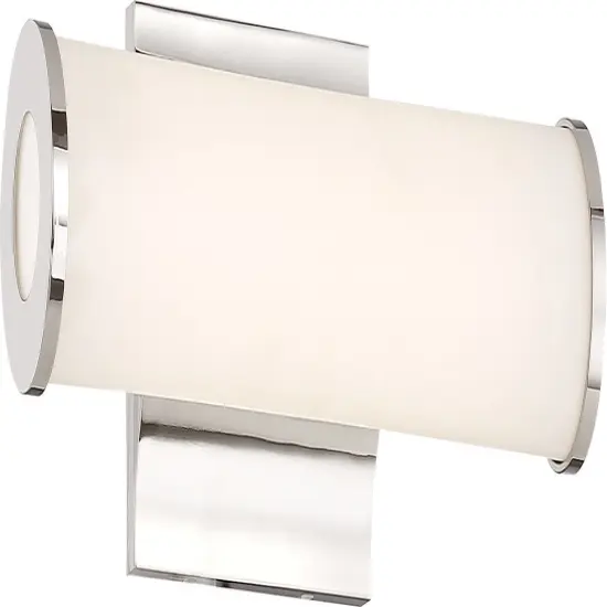 Nuvo Saber 14" LED Vanity & Wall w/ White Acrylic Diffuser in Polished Nickel {1}