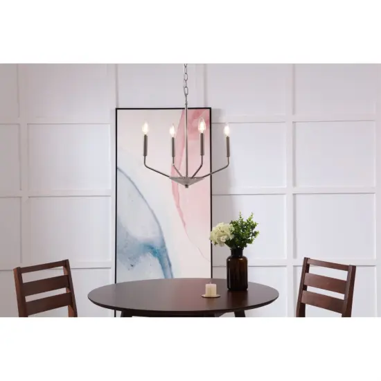 Enzo 4 light Chrome pendant {2}