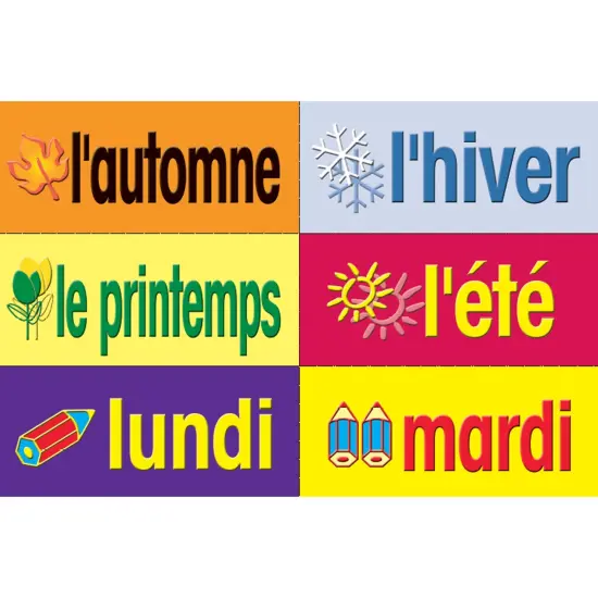 French Multi-Purpose Card Set, 36 Per Set, 2 Sets {2}