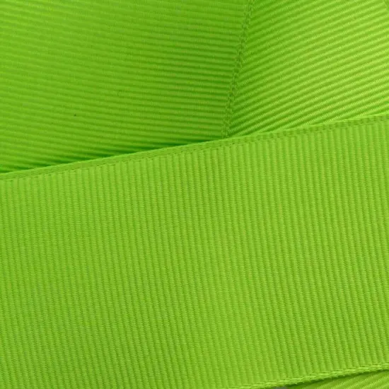 3/8" Grosgrain Ribbon Solid 550 Apple Green 50 Yard {1}