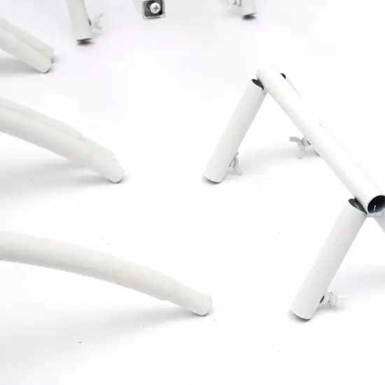 White Metal Heart-Shaped Wedding Arch Backdrop Stand {3}