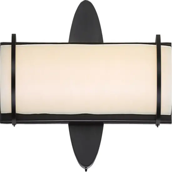 Nuvo Slice 1-Light 24" LED Double Wall Vanity Sconce in Aged Bronze Finish {1}