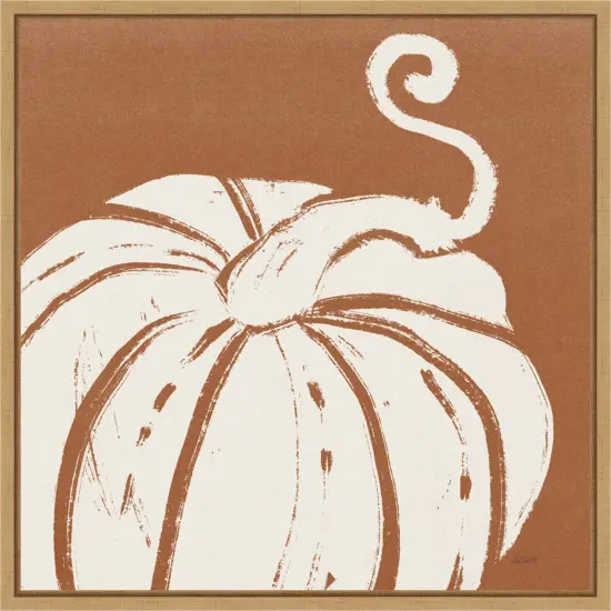 Autumn Tones VI Dark Orange by Anne Tavoletti Framed Canvas Wall Art {1}