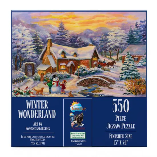 Sunsout Winter Wonderland 550 pc Christmas Jigsaw Puzzle 37932 {4}