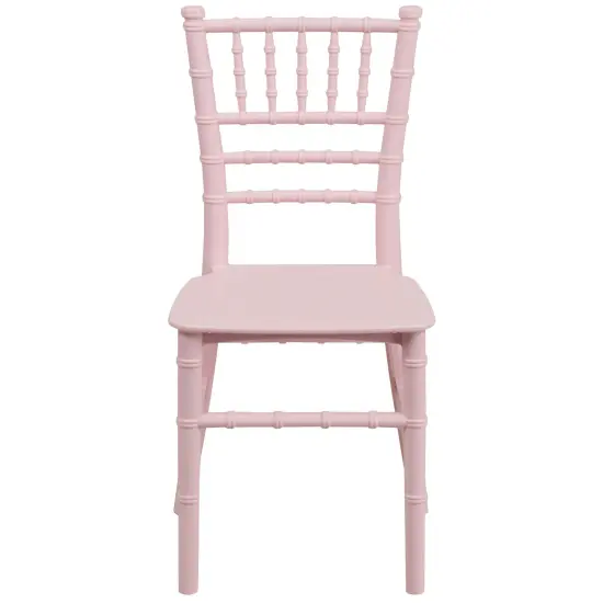 Emma and Oliver 10 Pack Child&rsquo;s All Occasion Resin Chiavari Chair for Home or Home Based Rental Business Pink {5}