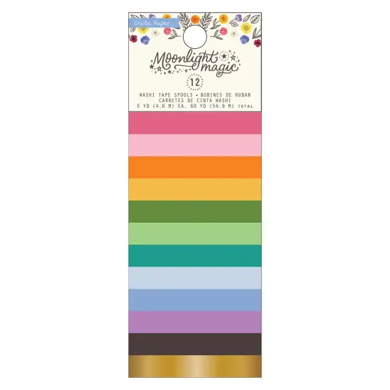 Crate Paper Moonlight Magic Washi Tape 12/Pkg-Gold Foil {1}