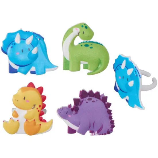 Cutsie Dinosaurs Cupcake Rings, 12ct {2}