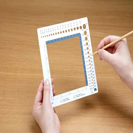 Swatch Ruler & Needle Gauge, White {4}