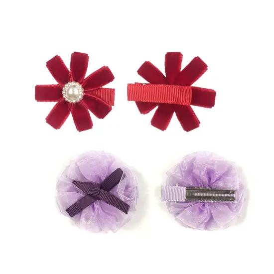 Wrapables Red and Bold Hair Clips (Set of 12) {6}