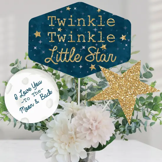Big Dot of Happiness Twinkle Twinkle Little Star - Baby Shower or Birthday Party Centerpiece Sticks - Table Toppers - Set of 15 {1}