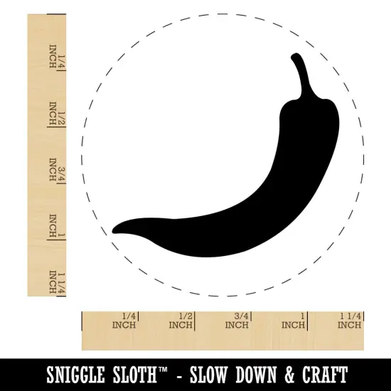 Chili Pepper Southwestern Rubber Stamp for Stamping Crafting Planners {1}