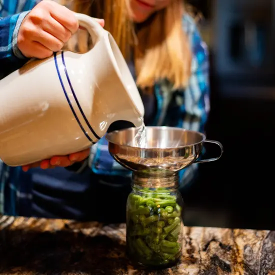 Lehman's Canning Funnel Regular and Wide Mouth Stainless Steel Removable Spout {5}