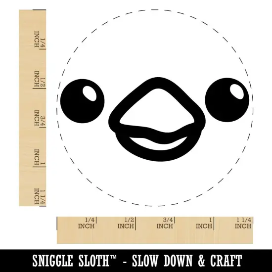 Cute Bird Face Rubber Stamp for Stamping Crafting Planners {1}