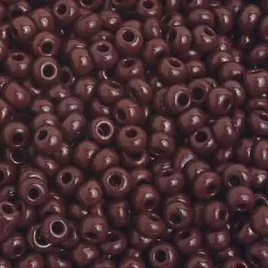 John Bead 8/0 Opaque Czech Glass Seed Beads, 500g Dark Brown {1}