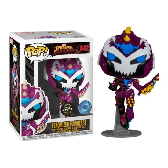 Marvel Funko POP | GITD Venomized Ironheart Chase {1}