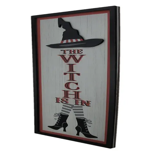 The Witch Is In Decorative Wood Wall Hanging {3}
