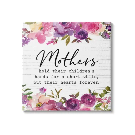 Stupell Industries Moms Hold Their Children's Hearts Canvas Wall Art {1}