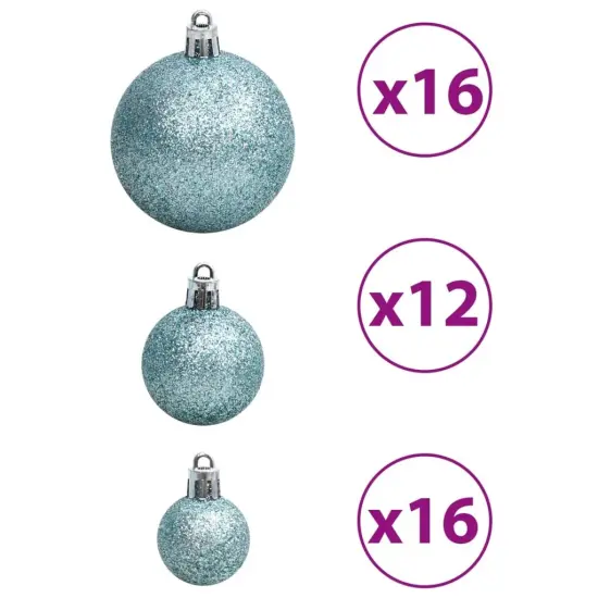 Christmas Baubles 100 pcs1.2" / 1.6" / 2.4" Turquoise {5}