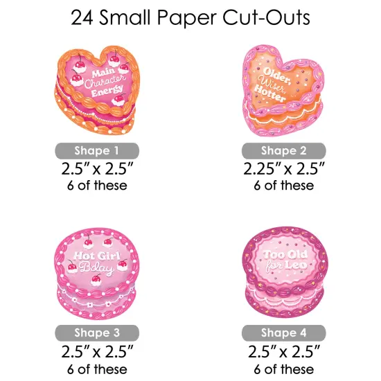 Big Dot of Happiness Hot Girl Bday - Vintage Cake Birthday Party DIY Decorations - Clothespin Garland Banner - 44 Pieces {6}