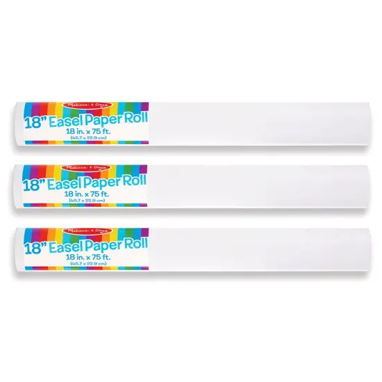 Easel Paper Roll, 18" x 75', 3 Rolls {1}