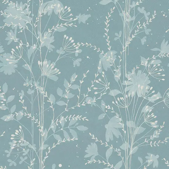 Laura Ashley Fennelton Pale Newport Blue Wallpaper {4}