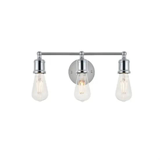 Serif 3 light chrome Wall Sconce {1}