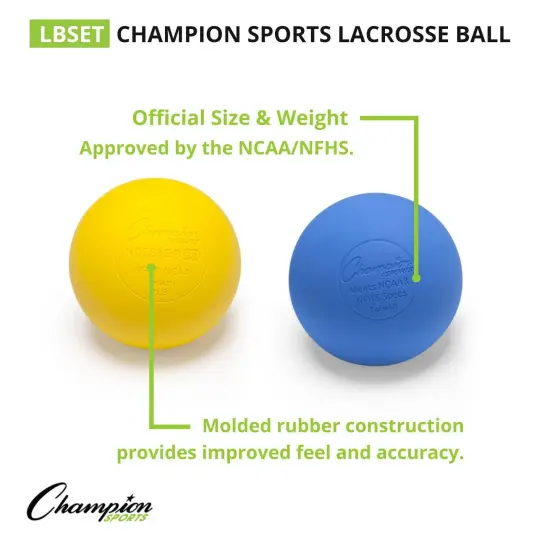 Official Lacrosse Ball Set, 6 Assorted Colors {3}