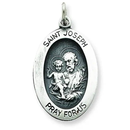 Sterling Silver Saint Joseph Medal {1}
