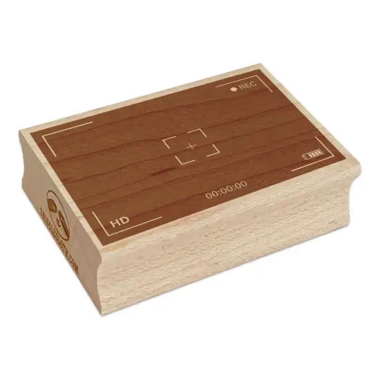 Camera Video Frame Rectangle Rubber Stamp for Stamping Crafting {7}