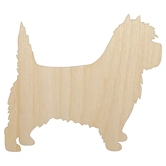 Cairn Terrier Dog Solid Unfinished Wood Shape Piece Cutout for DIY Craft Projects {1}