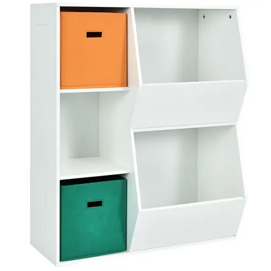Kids Toy Storage Cabinet Shelf Organizer -Gray Grey {9}