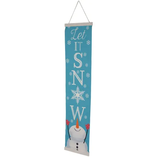 Northlight 43" Let it Snow Christmas Wall Sign Blue {4}