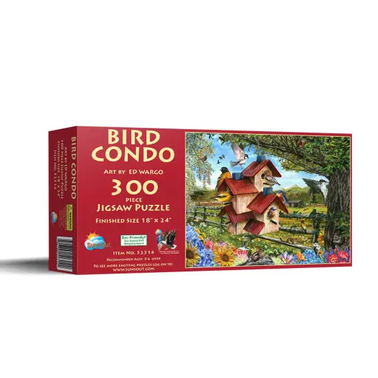 Sunsout Bird Condo 300 pc Jigsaw Puzzle 52314 {3}