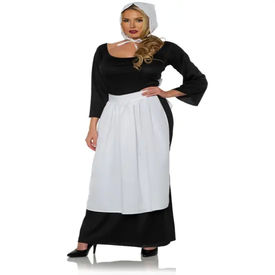 Adults Prairie Girl Colonial Apron Costume Accessory Kit {1}