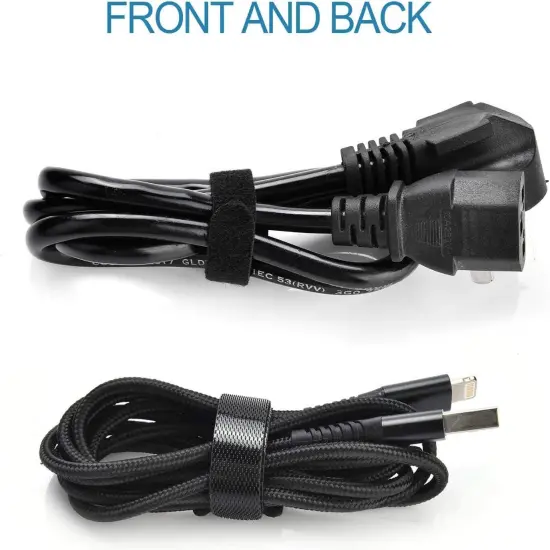 Kitcheniva Reusable Cable Straps Fastening Loop Ties 6" 50 Pcs Black {4}