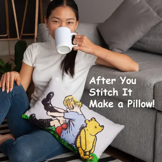 Pooh Bear and Christopher Robin Counted Cross Stitch Pattern {3}